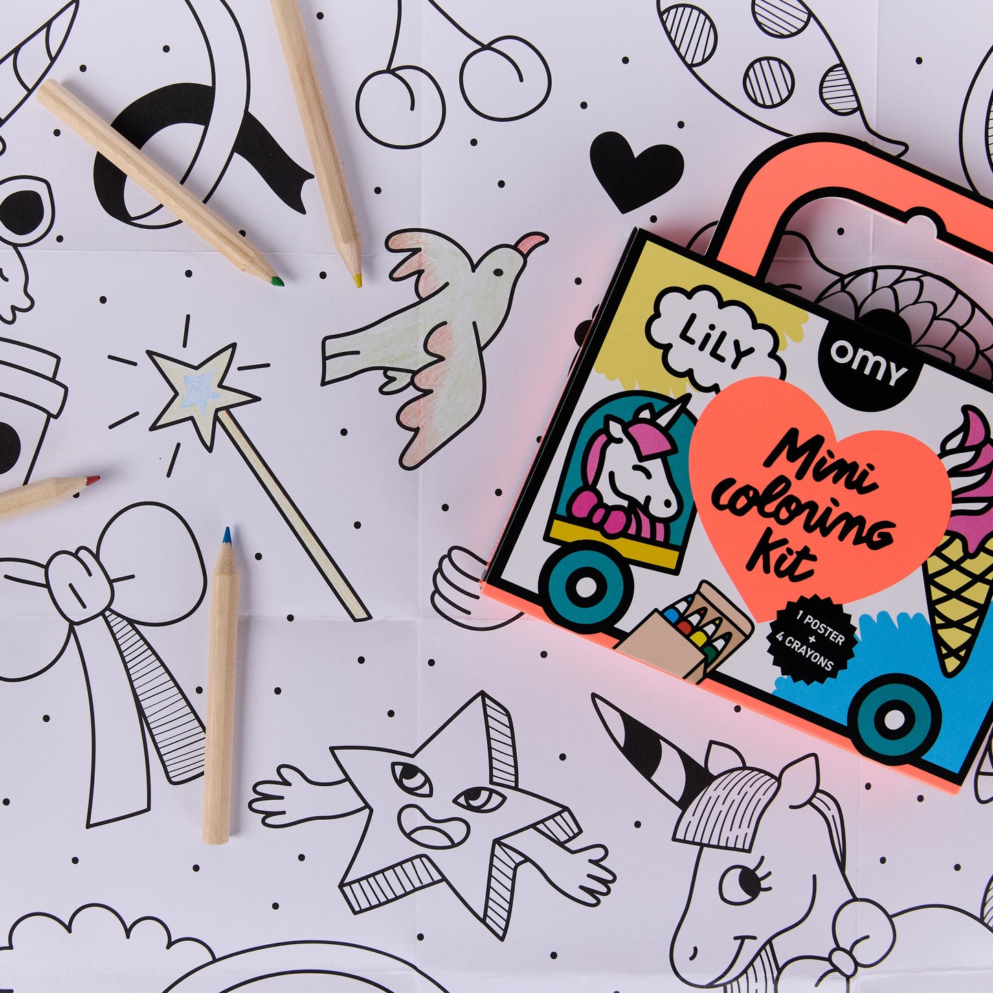 Mini Pocket Colouring Kit - Lily