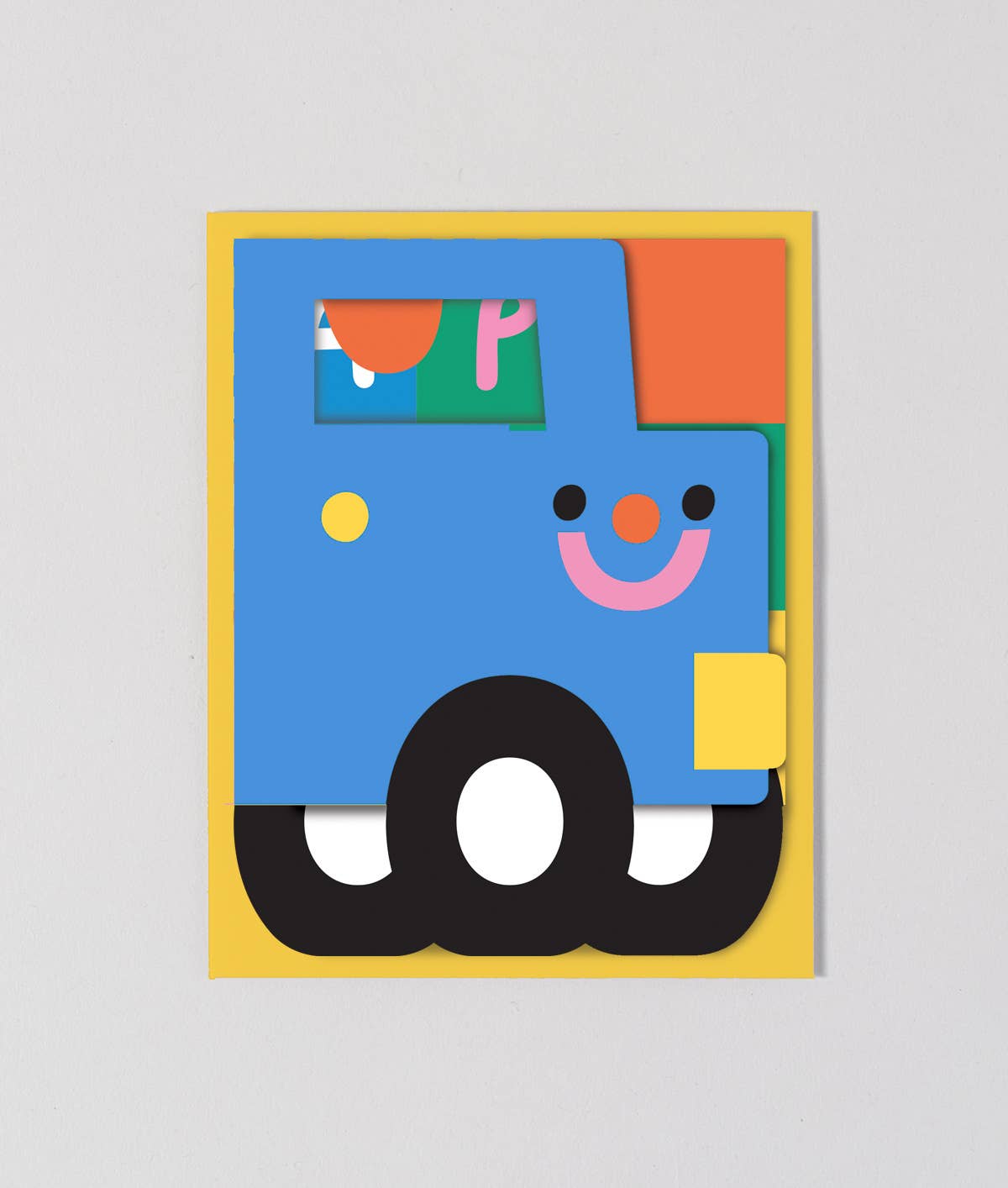 Birthday Truck, Colourful Fold Out Kid's Birthday Card