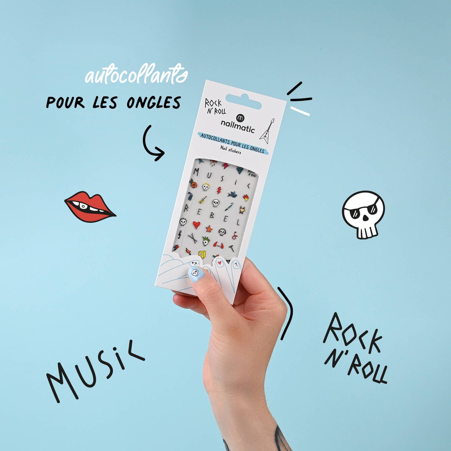 Rock 'N' Roll Nail Stickers
