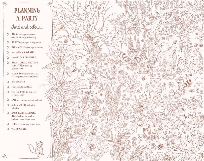 Brown Bear Wood Colouring and Spotting Book