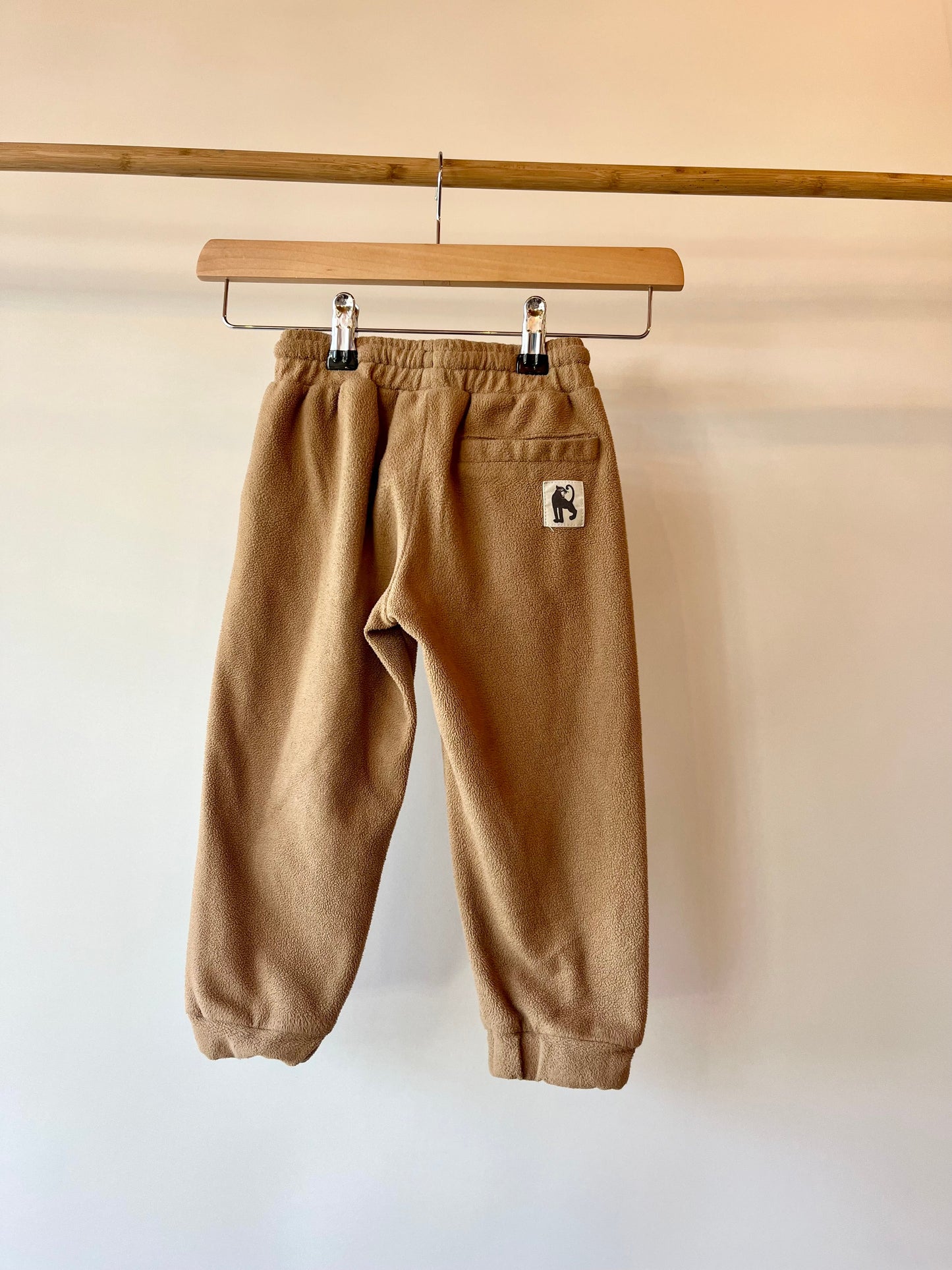 Preloved Mini Rodini, Camel Fleece Joggers, 2 - 3 years