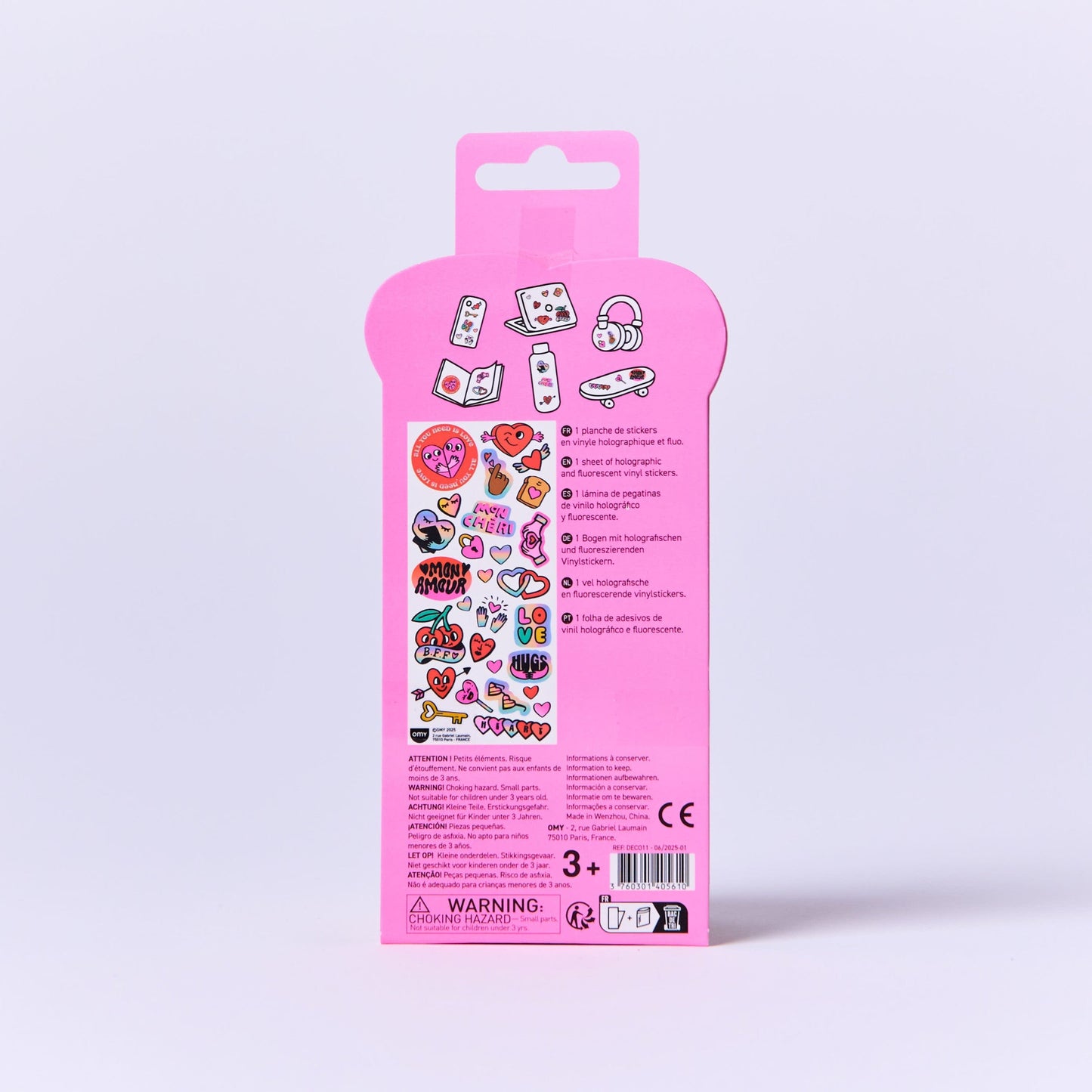 OMY, Iconic Fabulous Stickers, Love