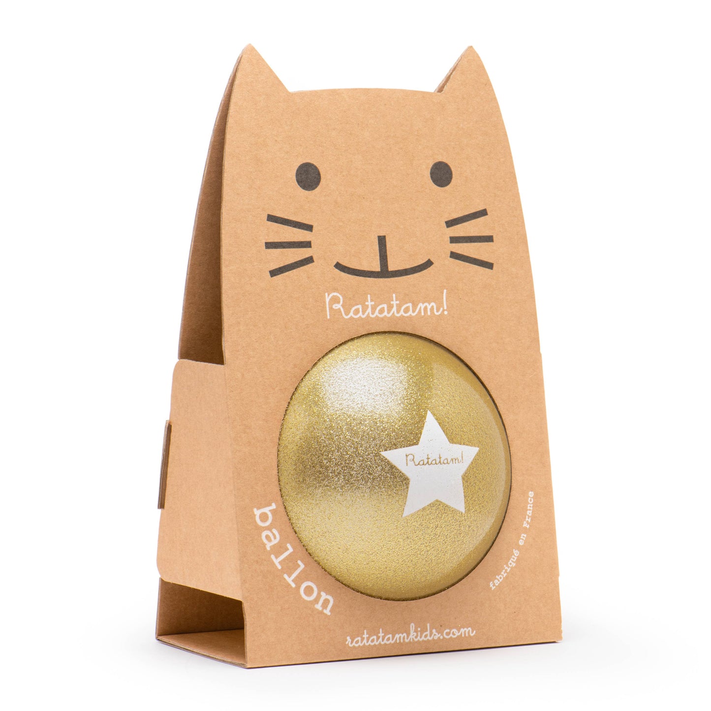 Ratatam! - Large gold glitter balloon 22 cm