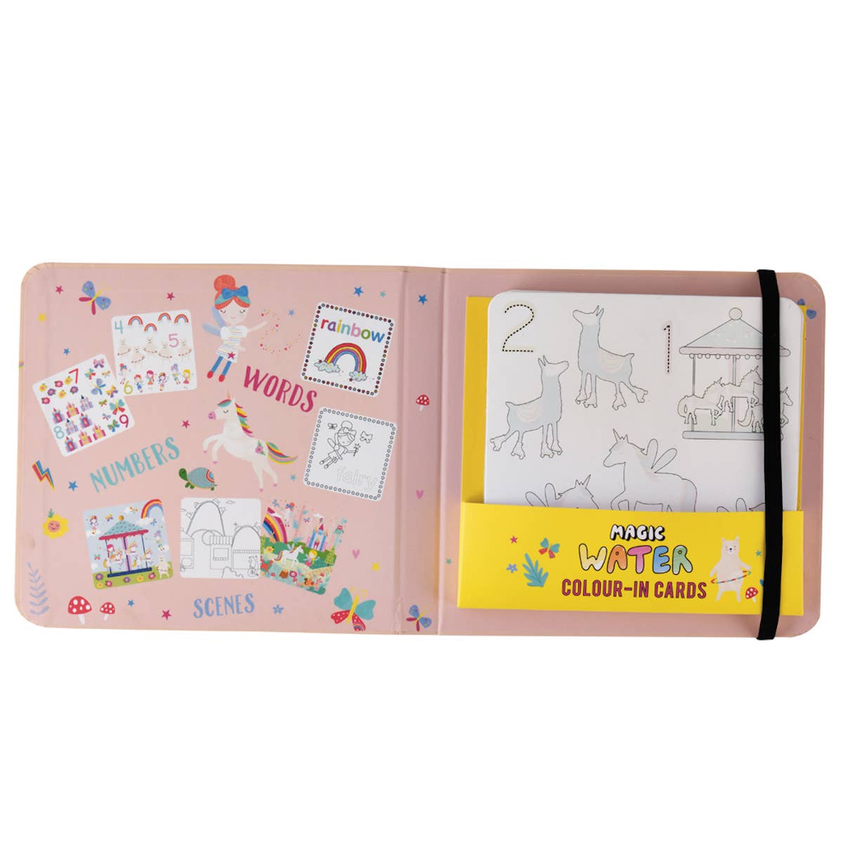 Rainbow Fairy Magic Reusable Water Colouring Cards
