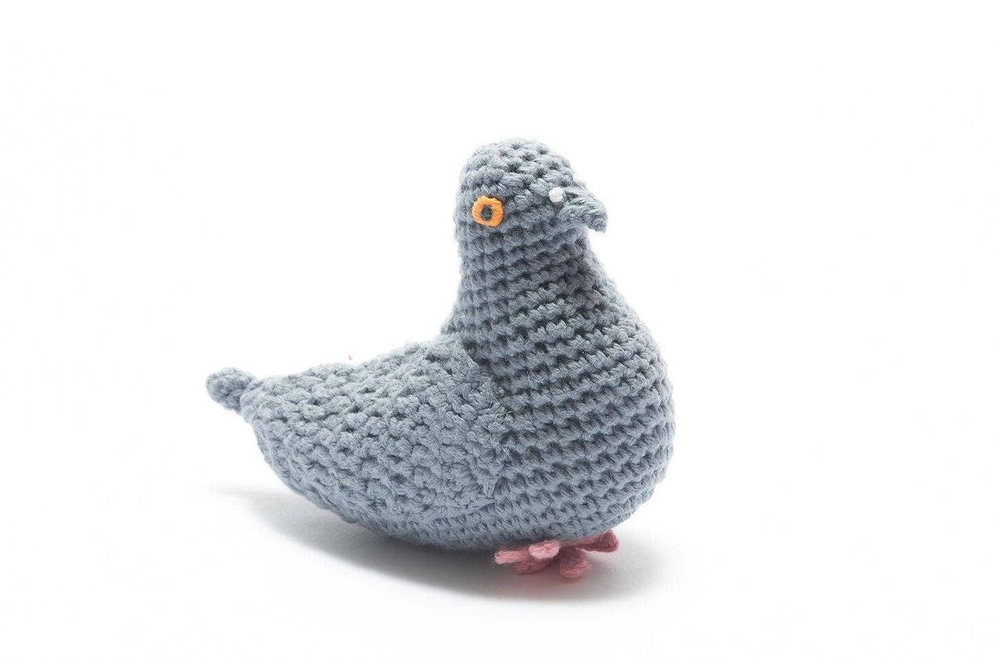 Best Years Fair Trade Crochet Pigeon Baby Rattle