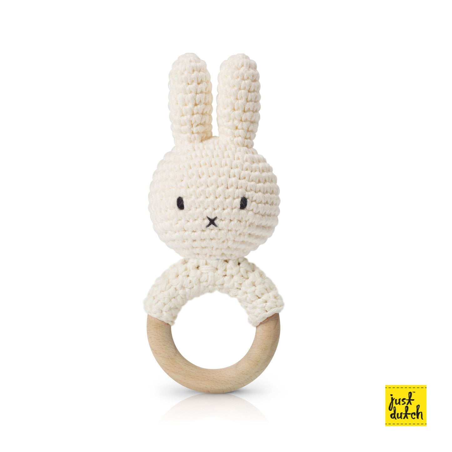 Miffy Handmade Crochet Teether Rattle | Just Dutch