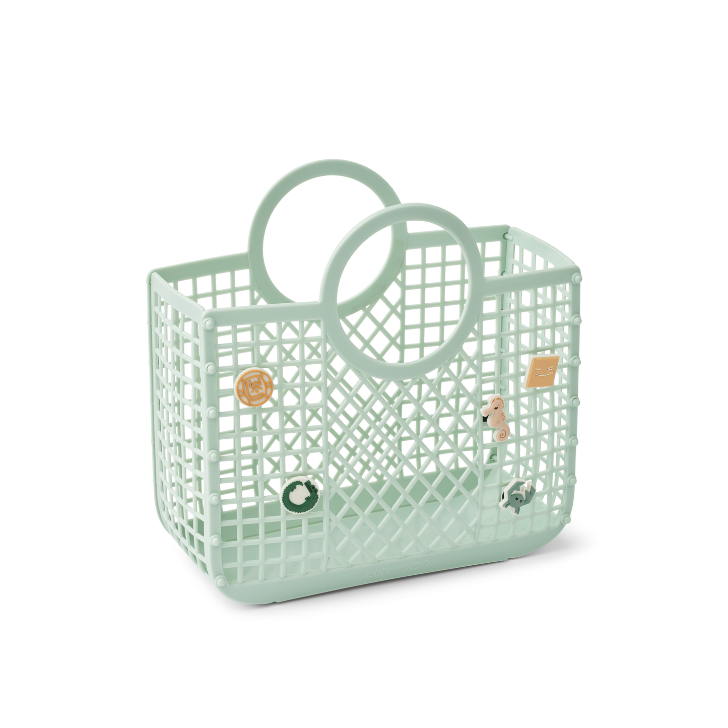Peppermint Samantha Basket With Charms