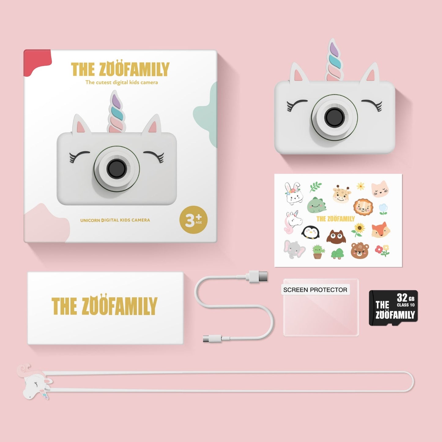 The ZooFamily, Zoo Friends Digital Camera for Kids, Unicorn