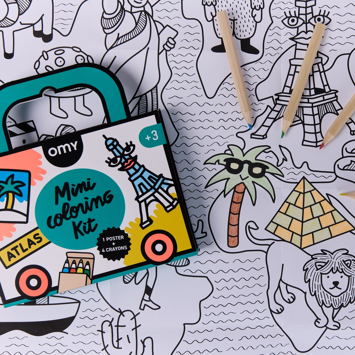 Mini Pocket Colouring Kit - Atlas
