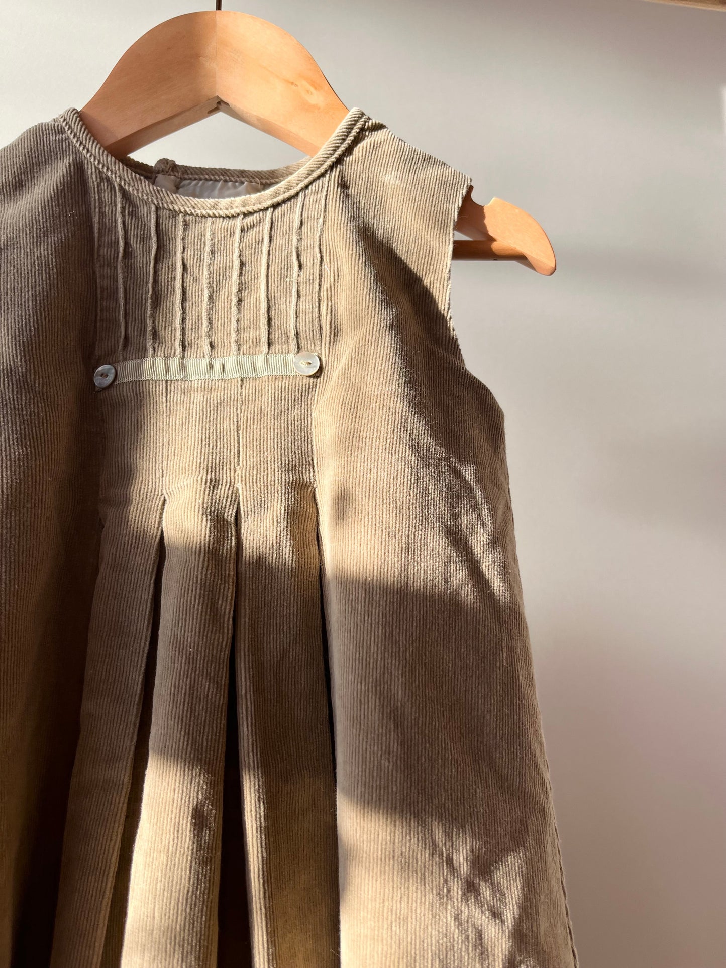 Preloved D'Arcey Brown, Brown Pinafore Dress, 3 years