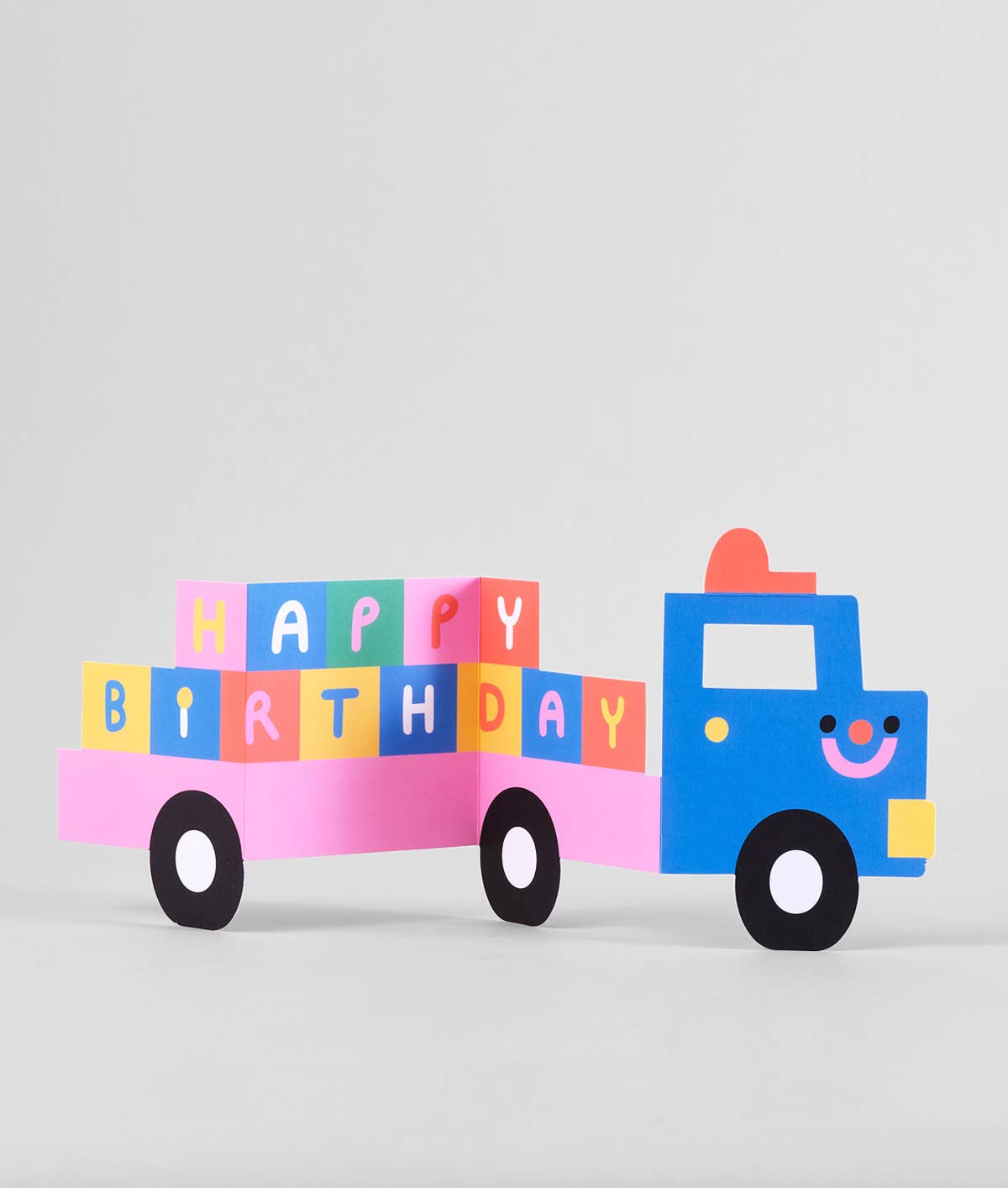 Birthday Truck, Colourful Fold Out Kid's Birthday Card