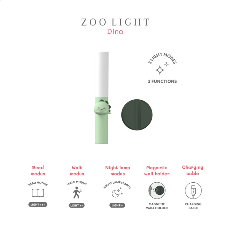 The ZooFamily, ZooLight 3-in-1 Night Light, Dino