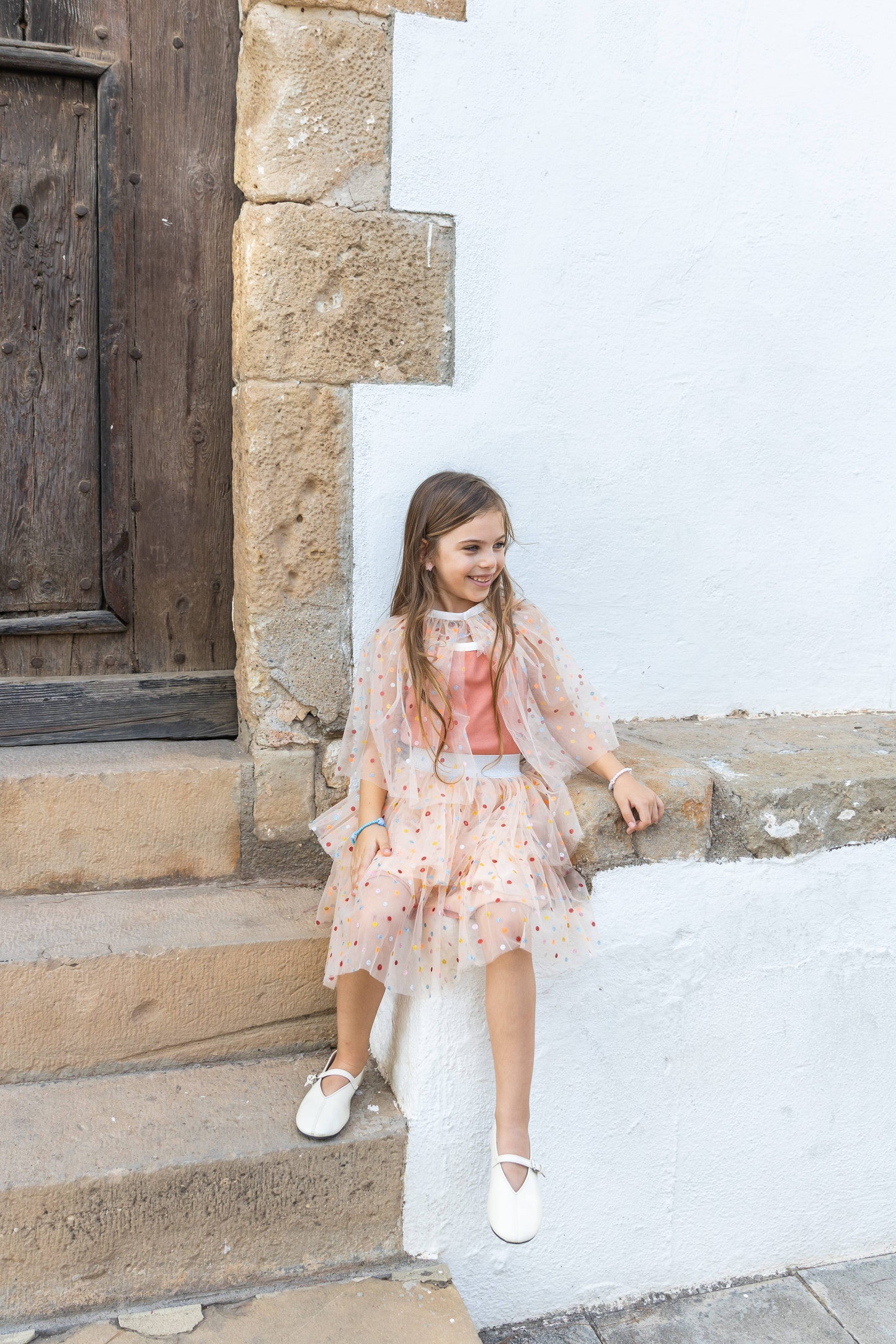 Ratatam! - Colombine Tutu Skirt with Multicolored Polka Dots