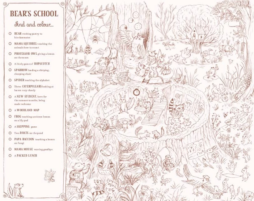 Brown Bear Wood Colouring and Spotting Book