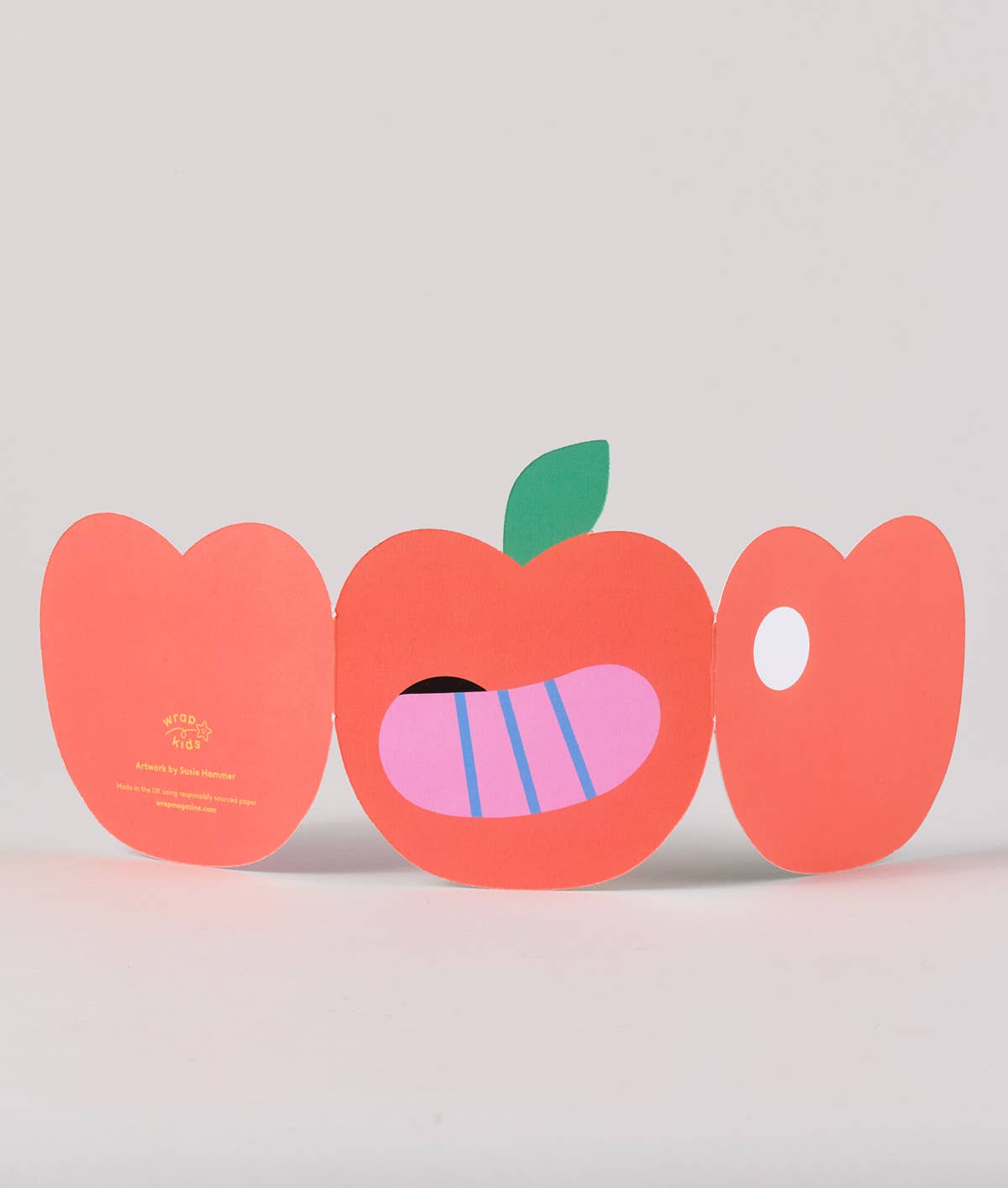 Apple Fold Out Cute Kid's Birthday Card