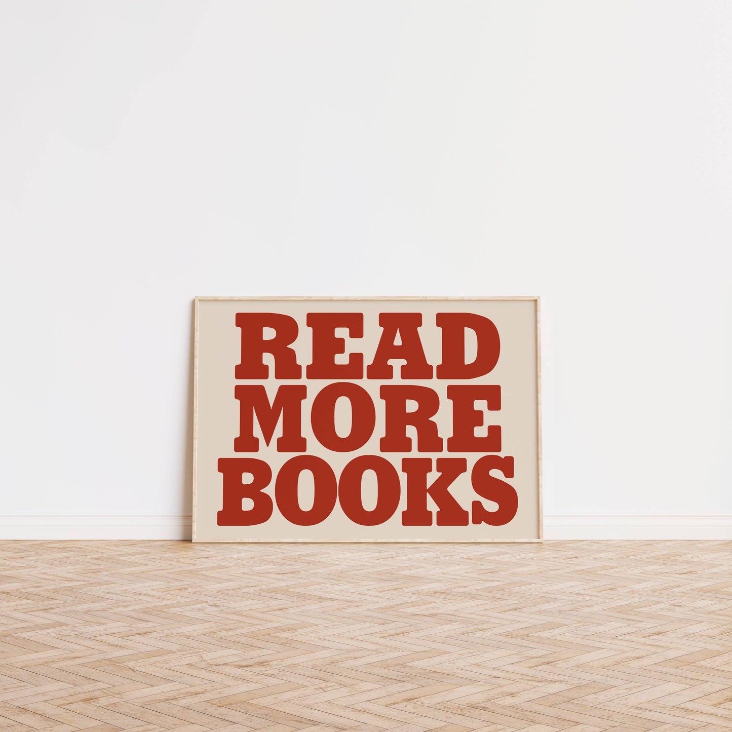 Lune Club - Read More Books Bold Print: Multi, Unframed, A3