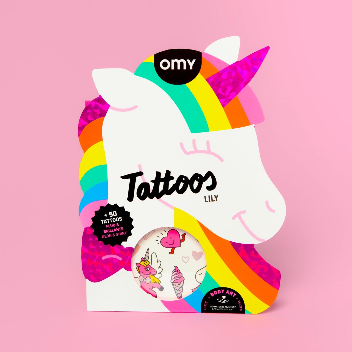 OMY Lily Unicorn Tattoos
