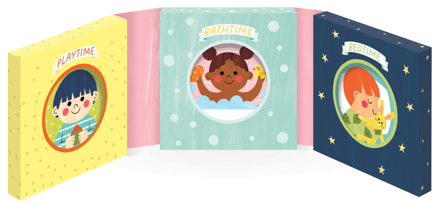 Baby's Busy Day (3 Book Set - Board, Cloth and Bath)