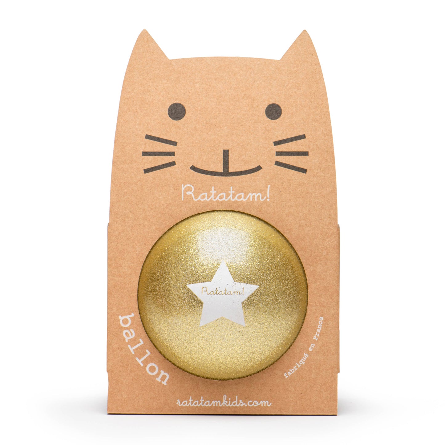 Ratatam! - Large gold glitter balloon 22 cm