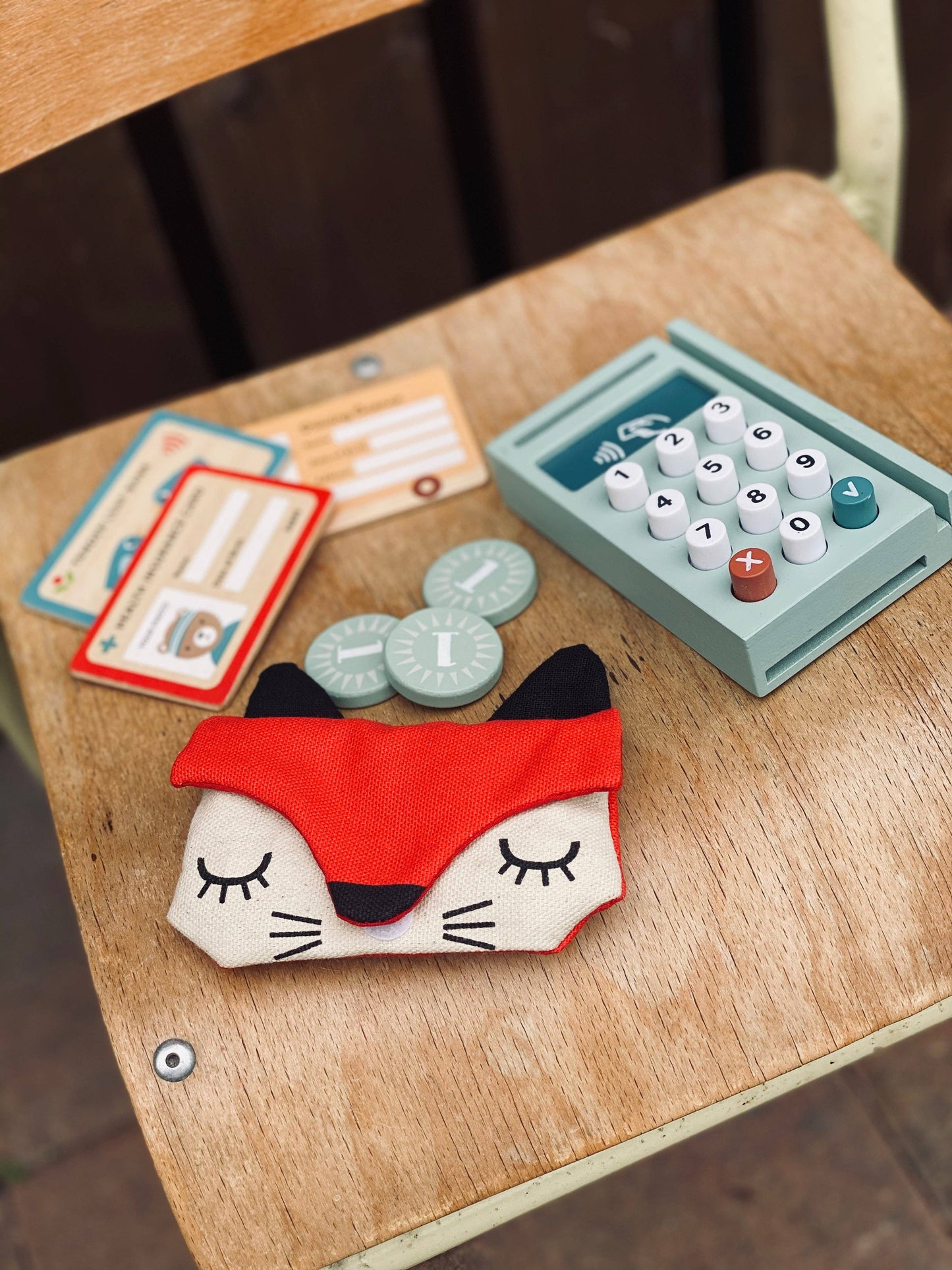 Play Pay Pack with Toy Money and Card Reader
