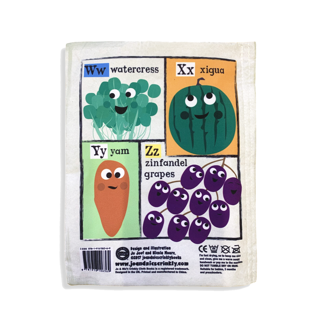 Fruit & Veg ABC Crinkly Cloth Newspaper