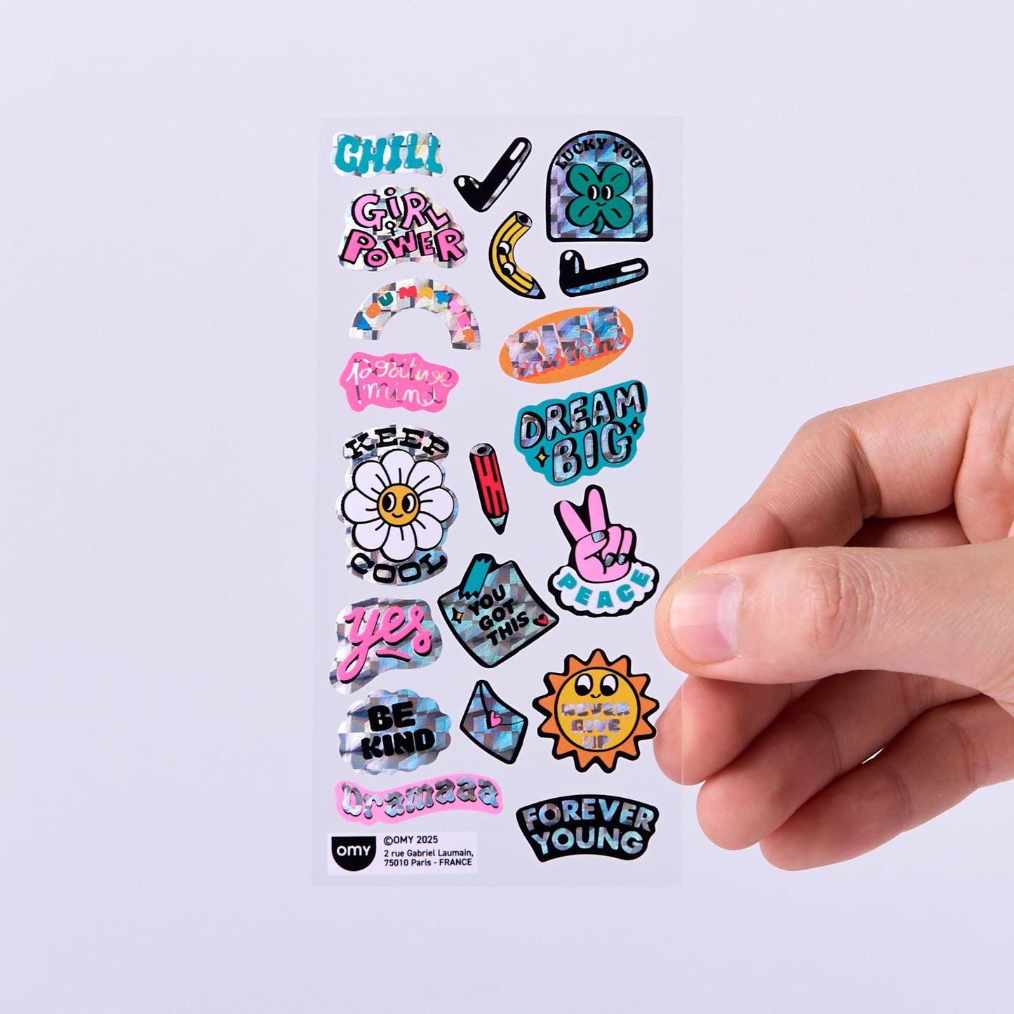 OMY, Iconic Fabulous Stickers, Messages
