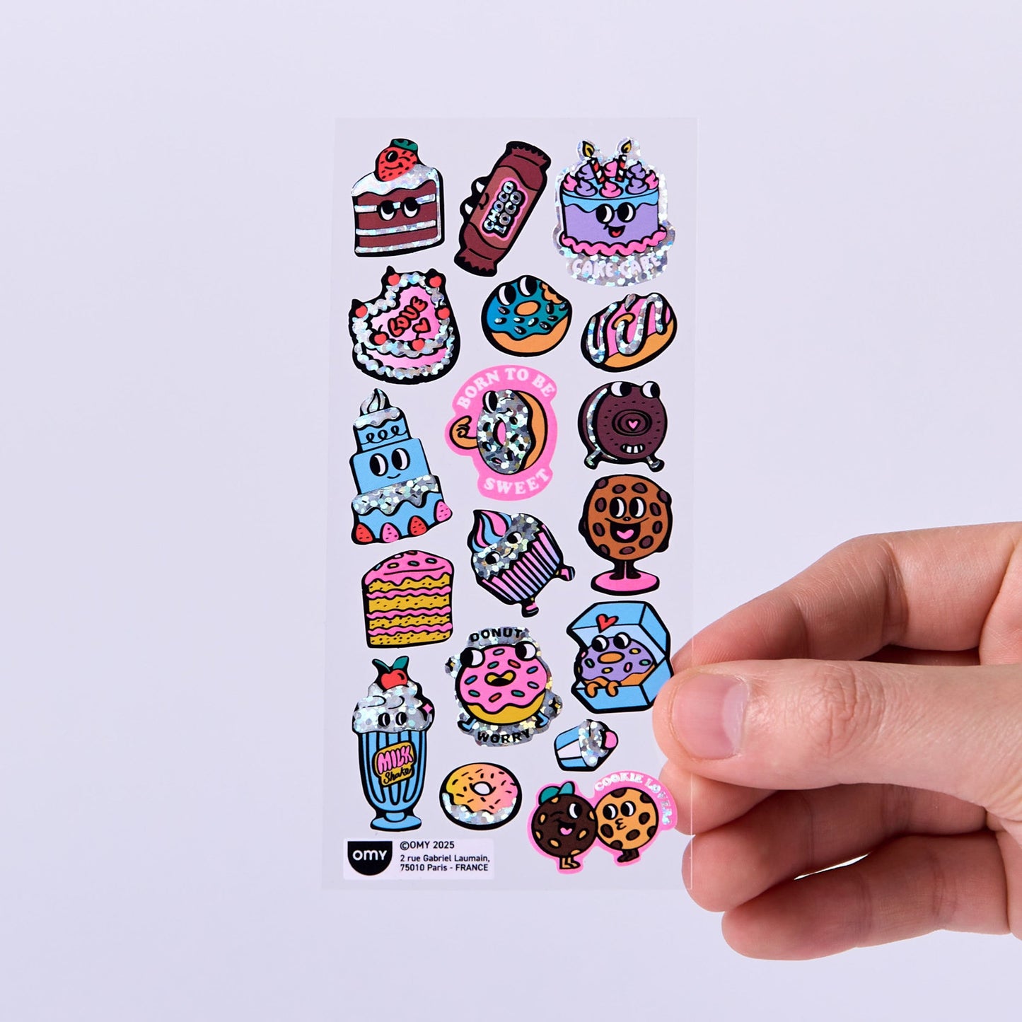 OMY, Mini Fabulous Stickers, Donuts