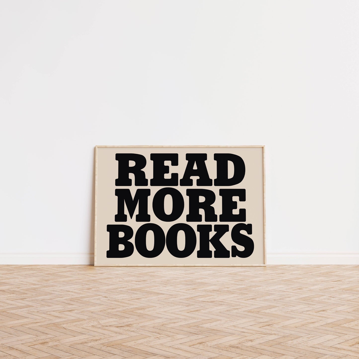 Lune Club - Read More Books Bold Print: Multi, Unframed, A3