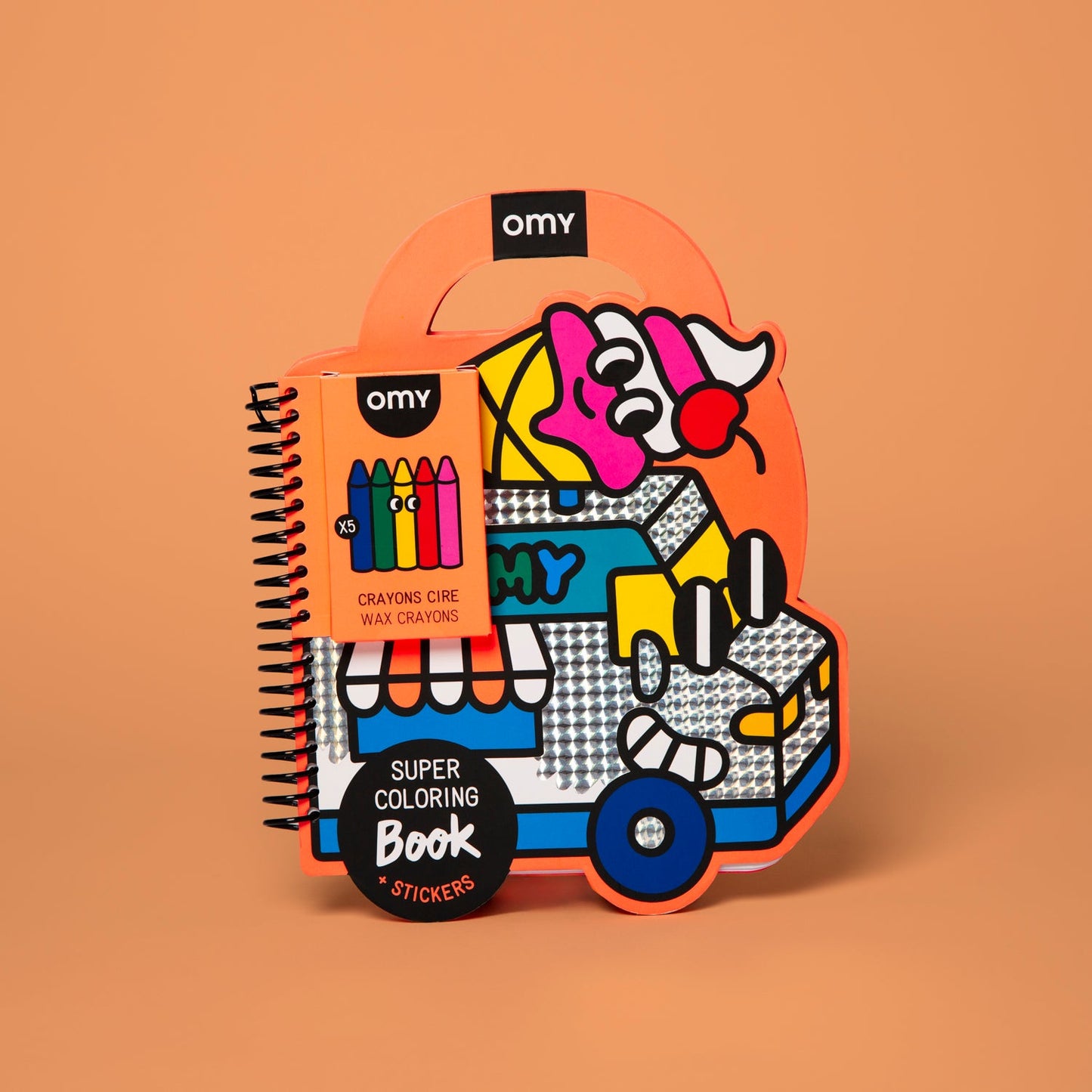 OMY Super Colouring and Stickers Book: Yummy
