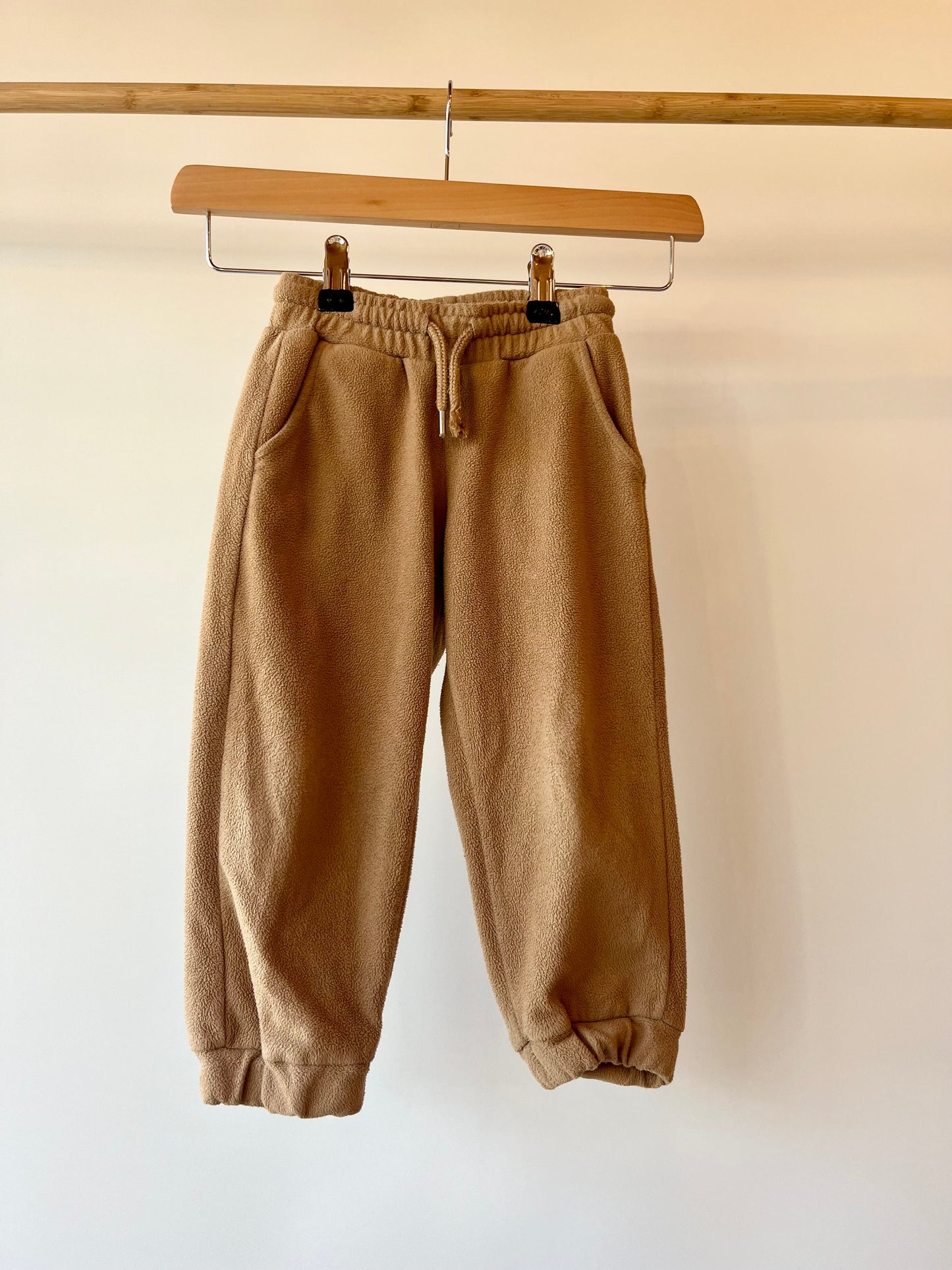 Preloved Mini Rodini, Camel Fleece Joggers, 2 - 3 years