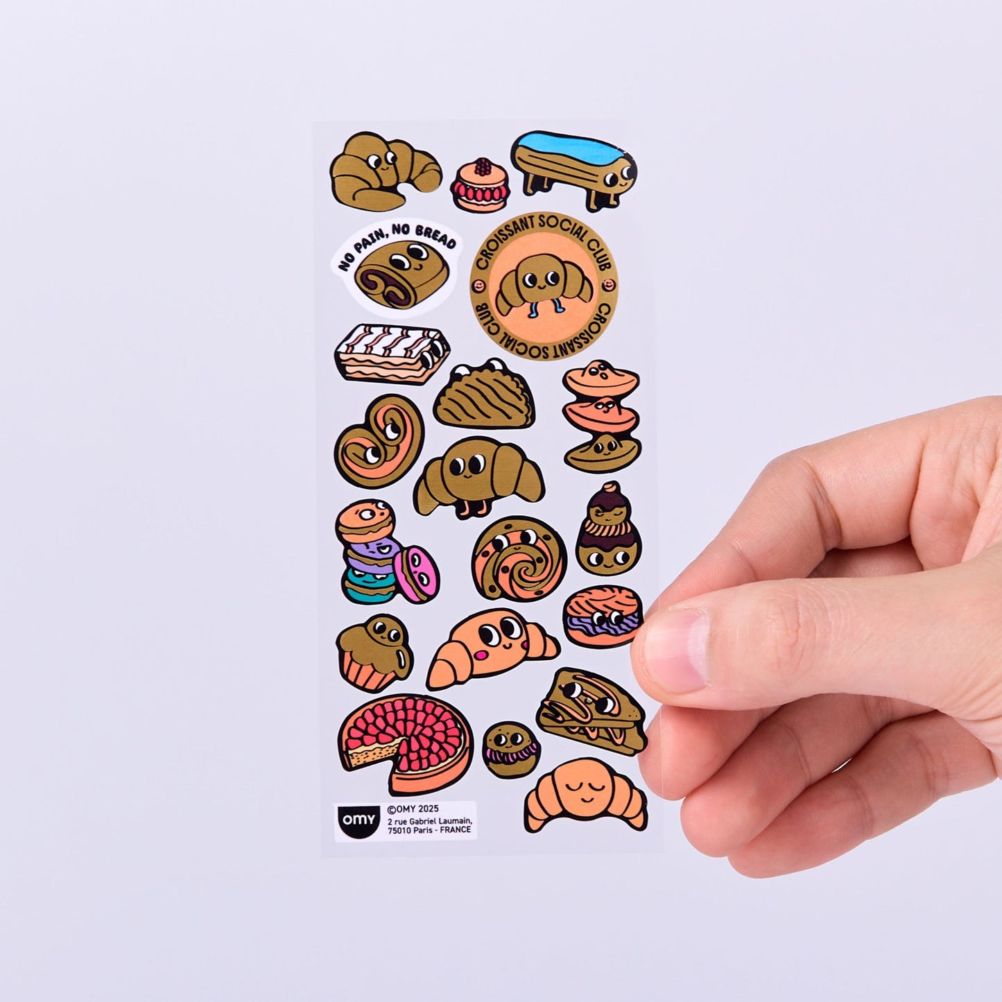 OMY, Iconic Fabulous Stickers, Croissant