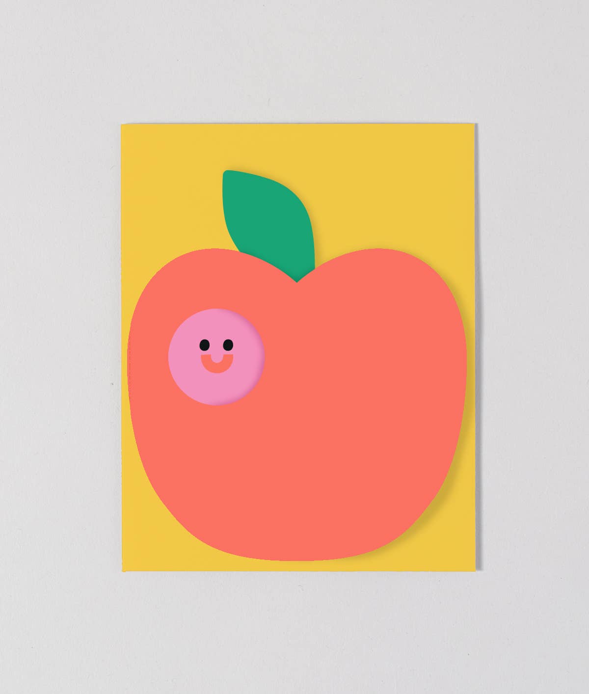 Apple Fold Out Cute Kid's Birthday Card