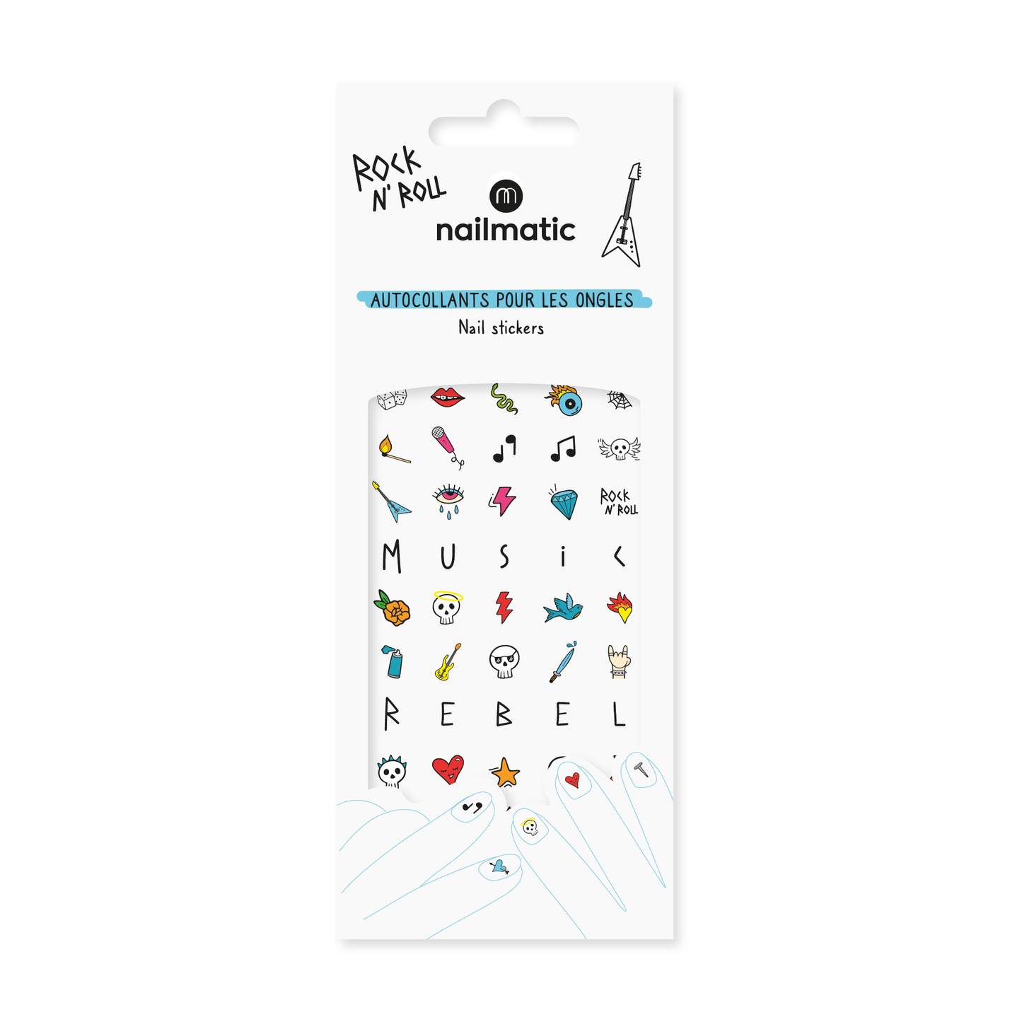 Rock 'N' Roll Nail Stickers