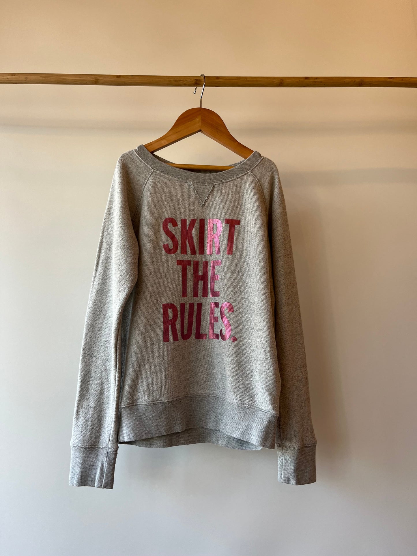 Preloved Kate Spade x Gap, 'Skirt The Rules' Grey Sweatshirt, 8 Years
