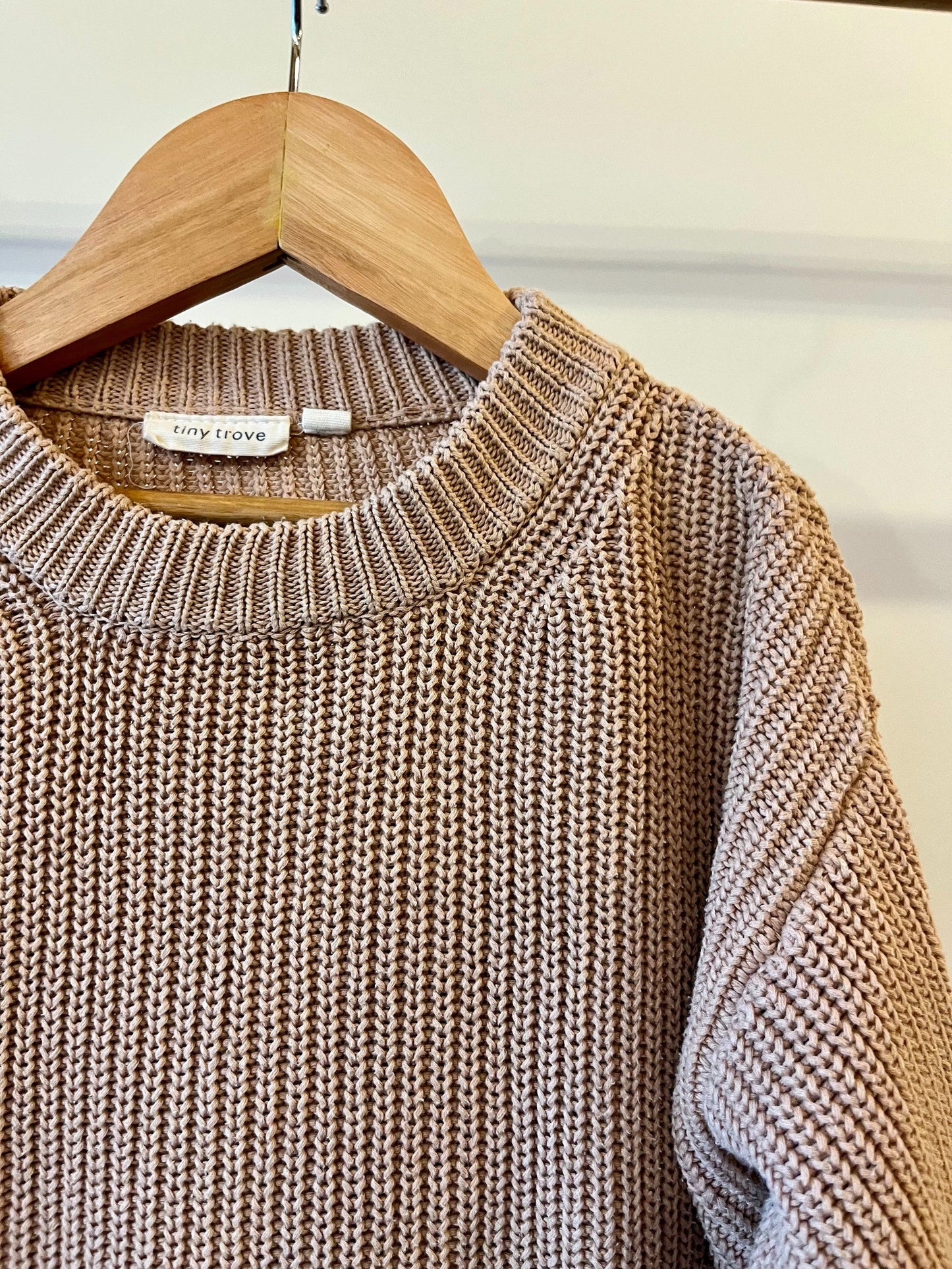 Preloved Tiny Trove, Rose Knitted Jumper, 1 - 2 years