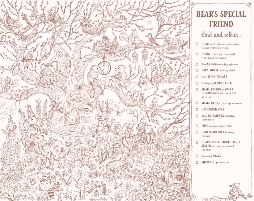 Brown Bear Wood Colouring and Spotting Book