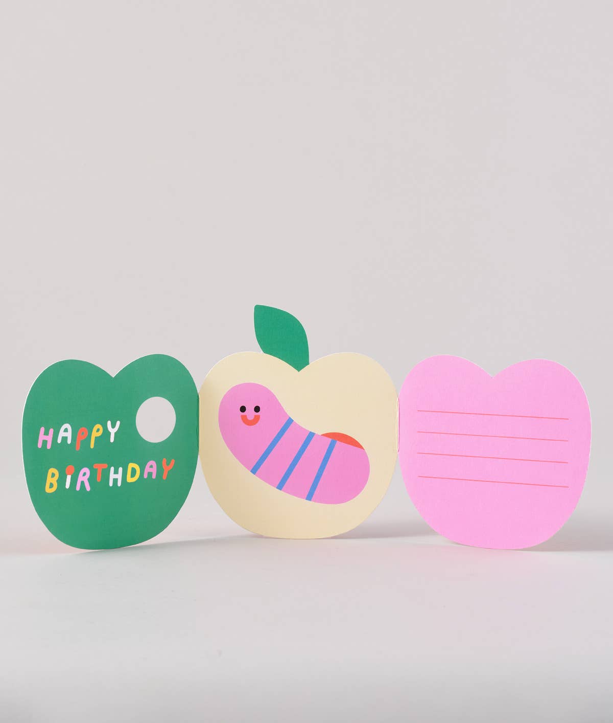 Apple Fold Out Cute Kid's Birthday Card