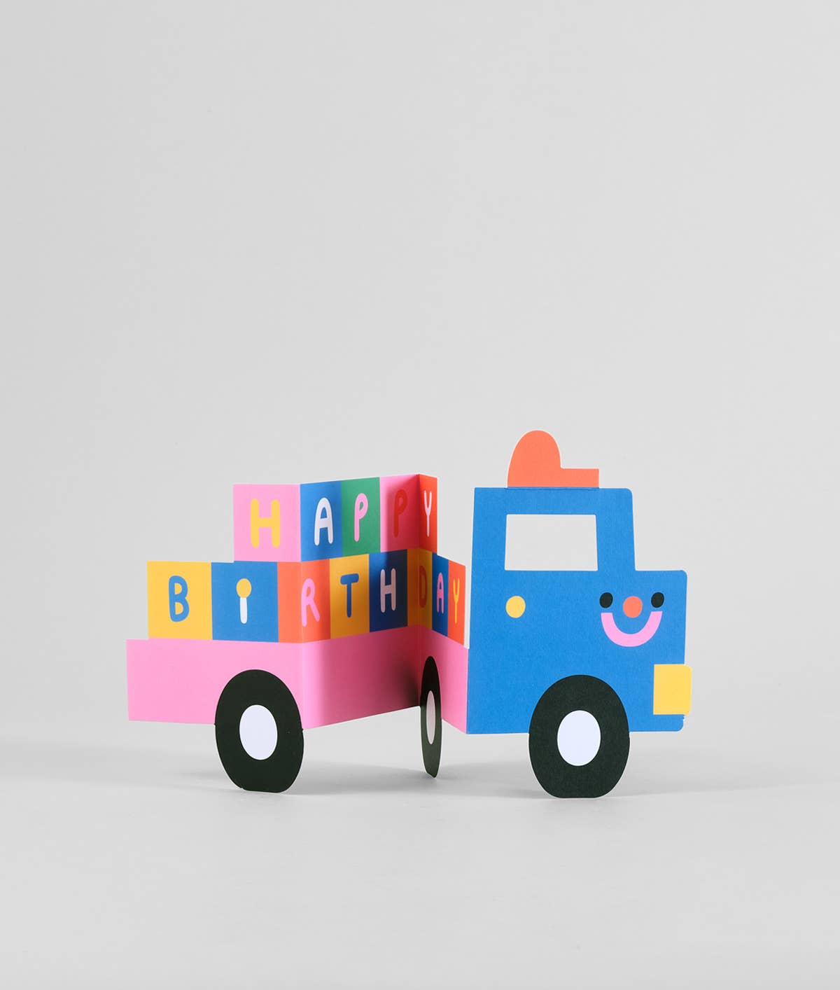 Birthday Truck, Colourful Fold Out Kid's Birthday Card