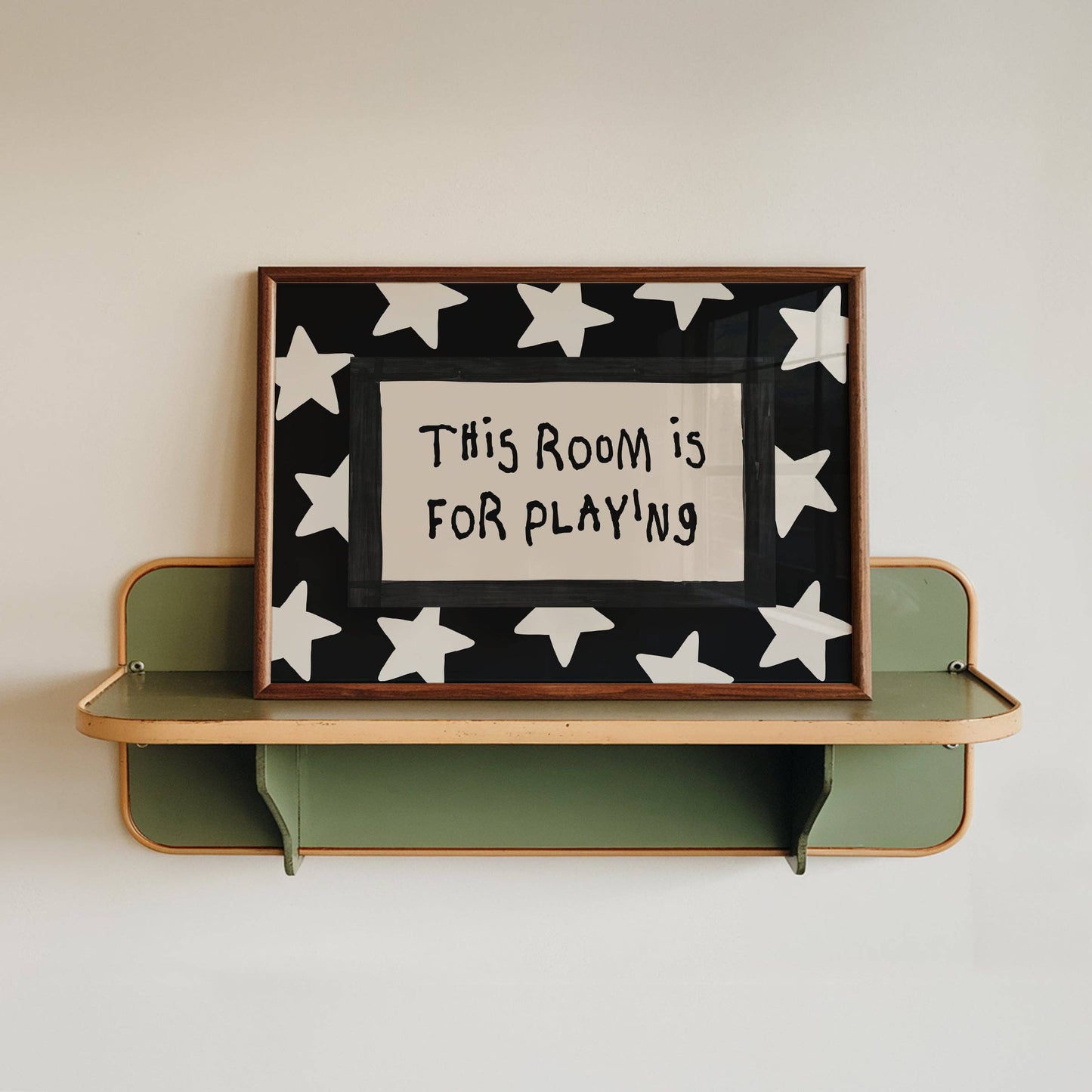 Lune Club - This Room Is For Playing Print: Pink, Unframed, A3