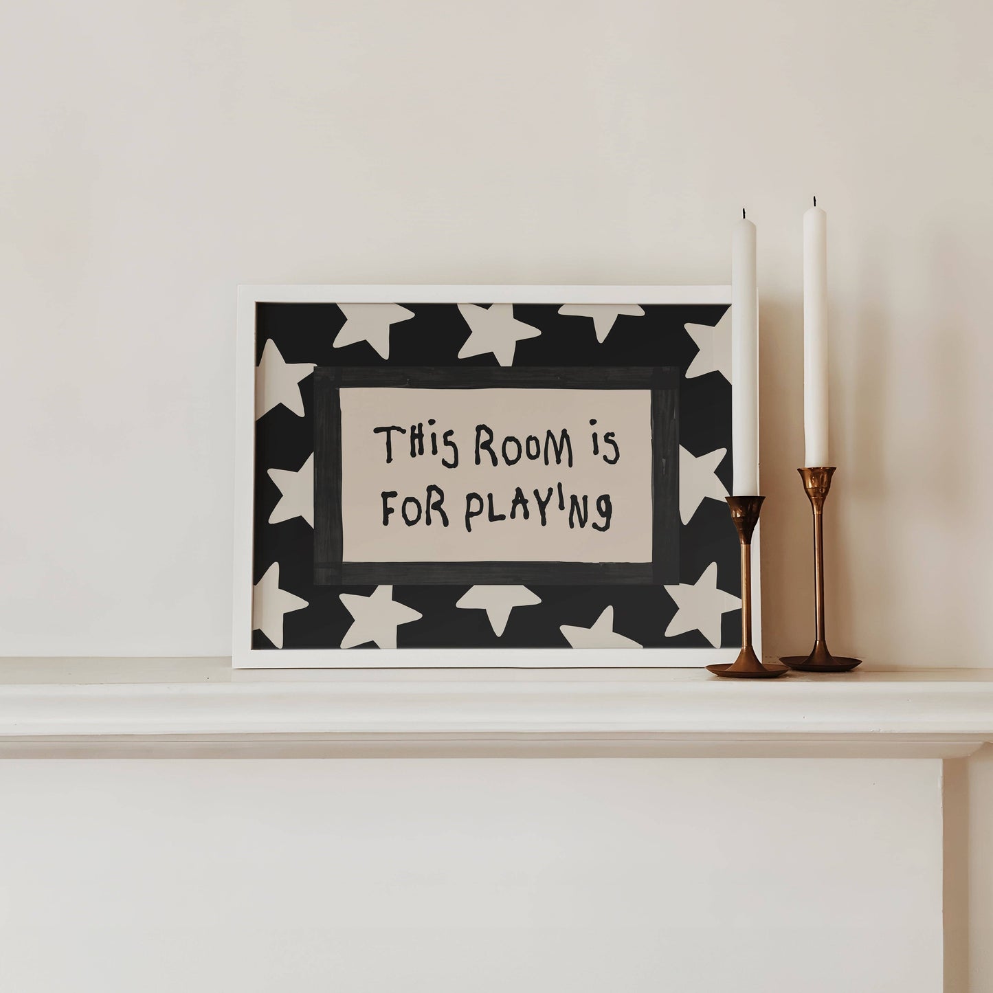 Lune Club - This Room Is For Playing Print: Pink, Unframed, A3