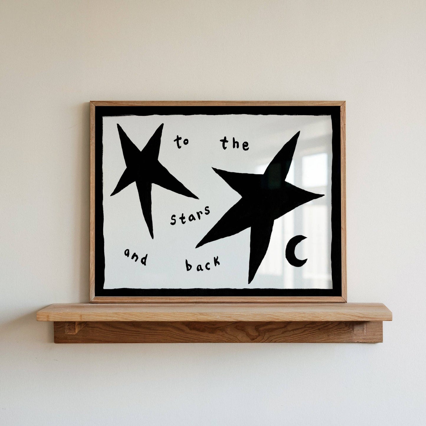 Lune Club - To The Stars and Back Print: Blue, Unframed, A3
