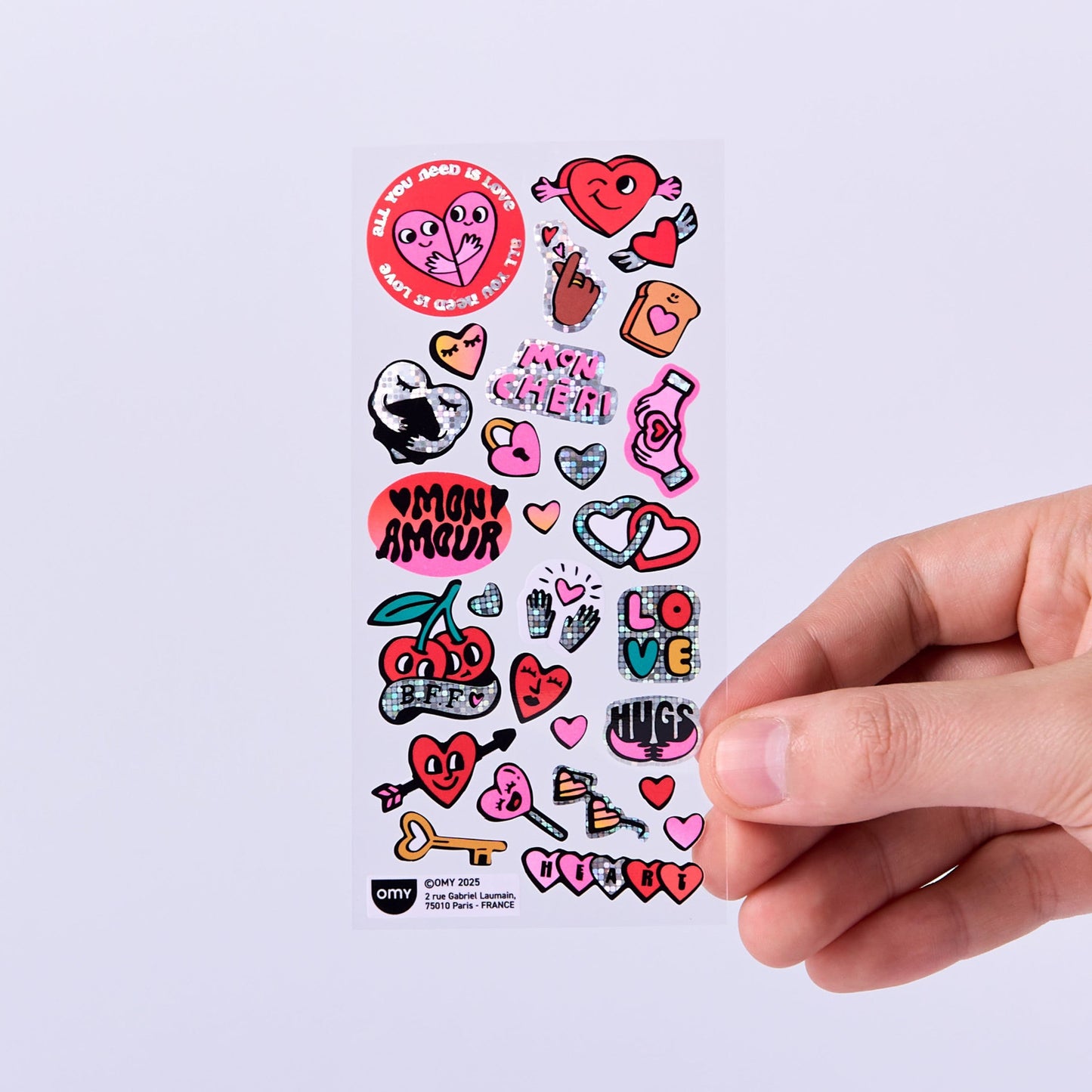 OMY, Iconic Fabulous Stickers, Love