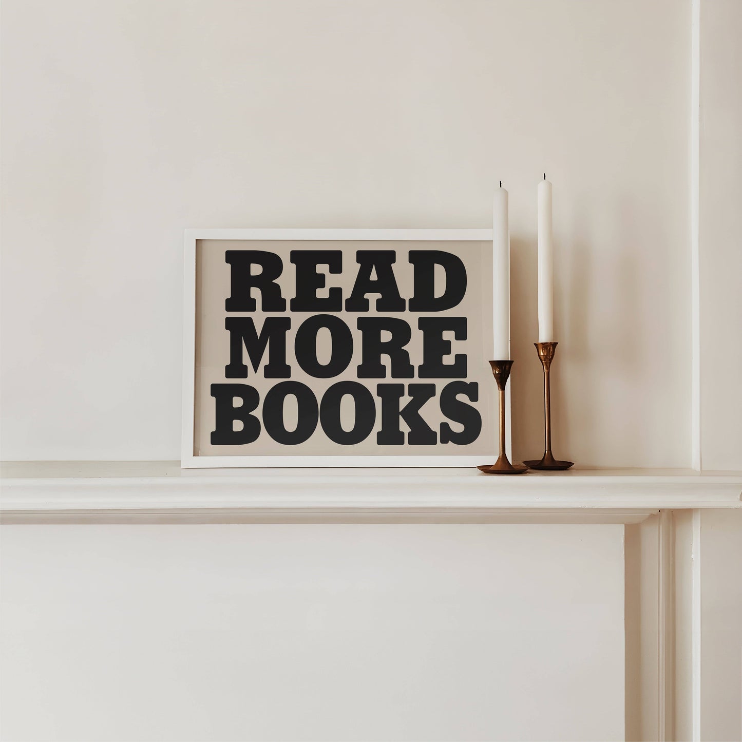 Lune Club - Read More Books Bold Print: Multi, Unframed, A3