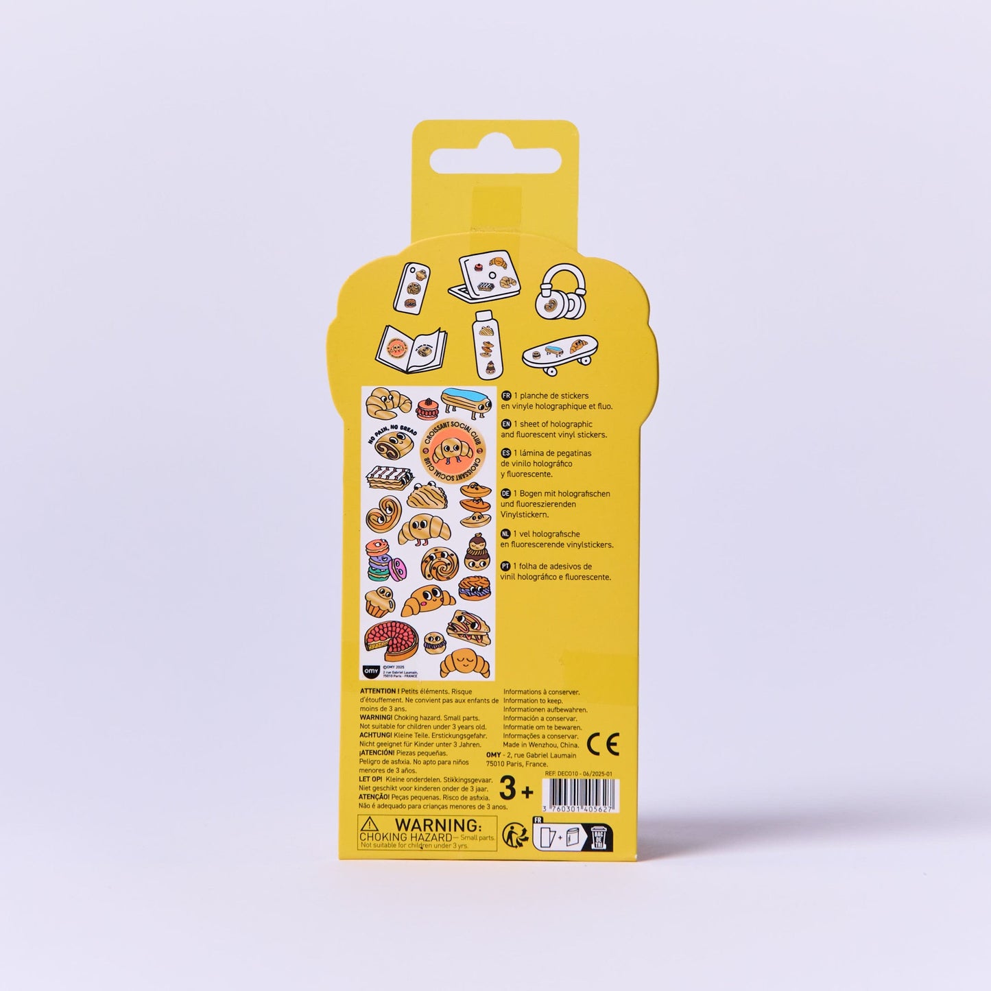 OMY, Iconic Fabulous Stickers, Croissant