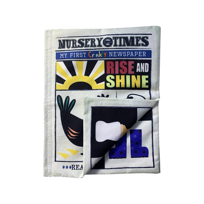 Rise and Shine Crinkly Cloth Newspaper