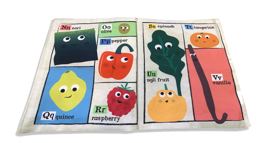 Fruit & Veg ABC Crinkly Cloth Newspaper