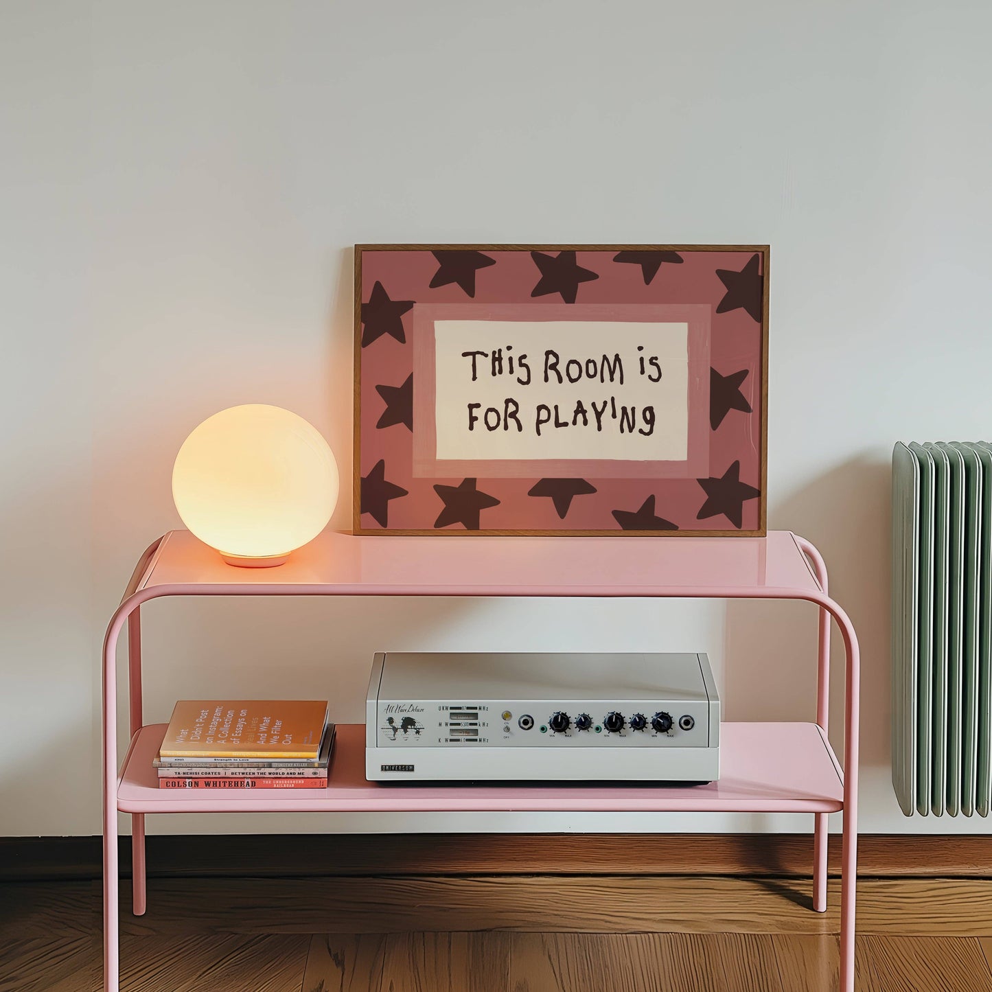 Lune Club - This Room Is For Playing Print: Pink, Unframed, A3