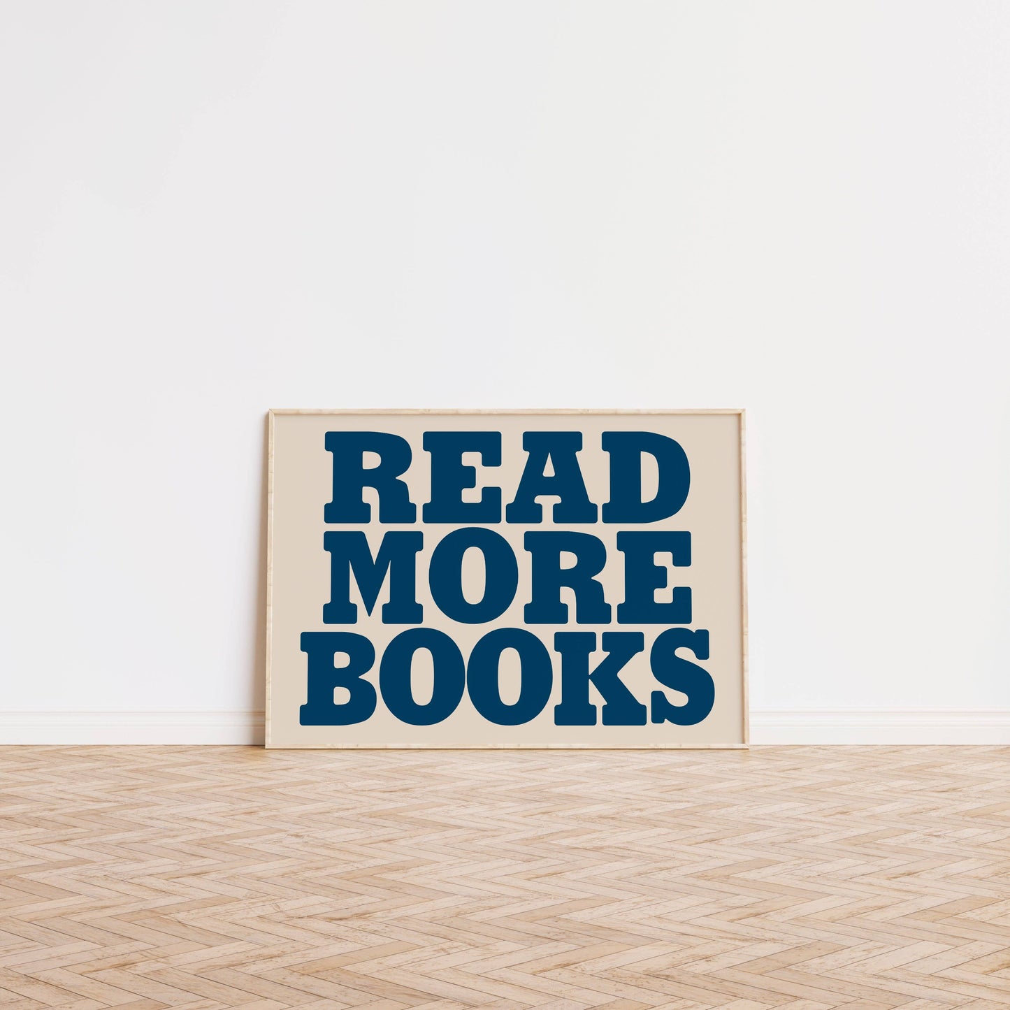 Lune Club - Read More Books Bold Print: Multi, Unframed, A3