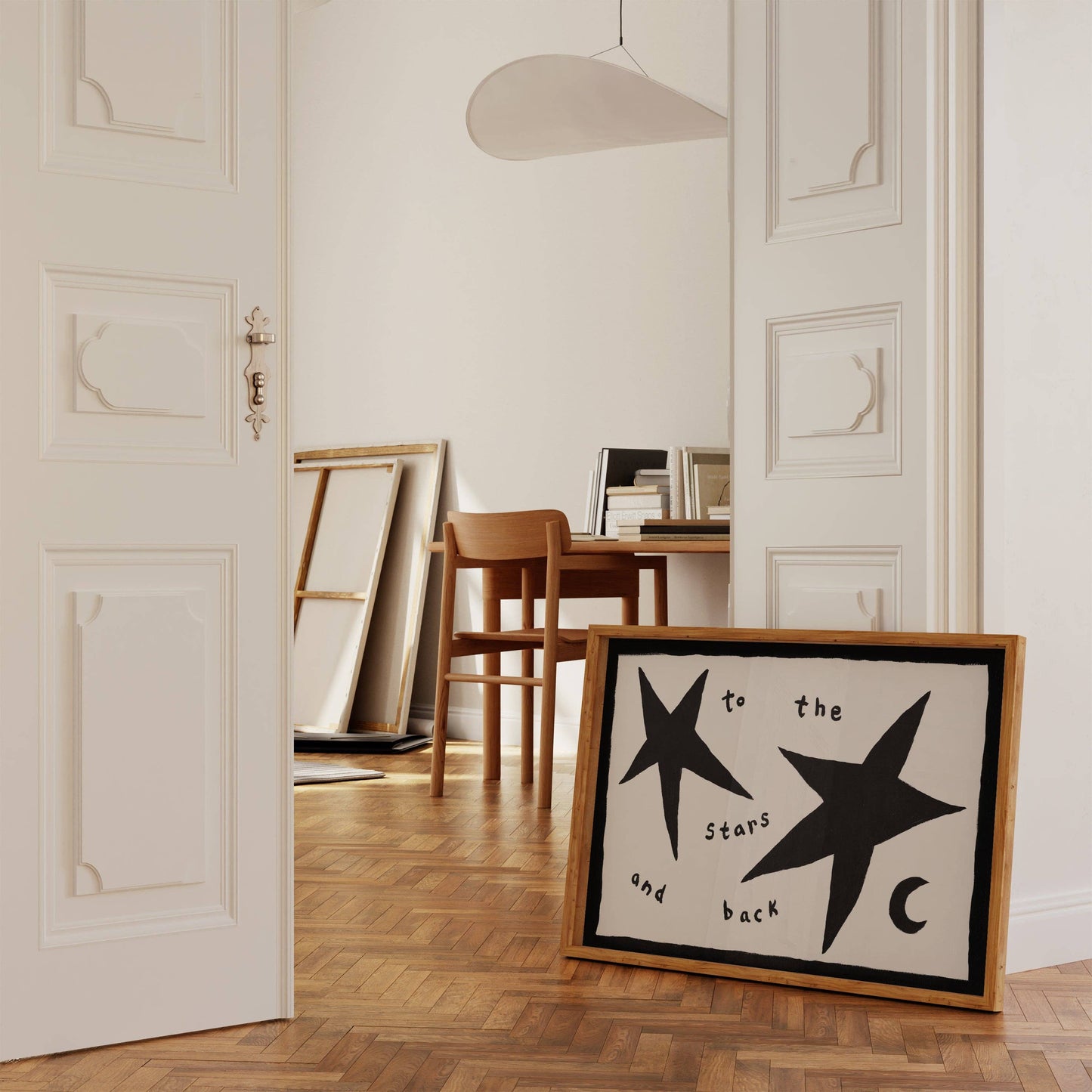 Lune Club - To The Stars and Back Print: Blue, Unframed, A3