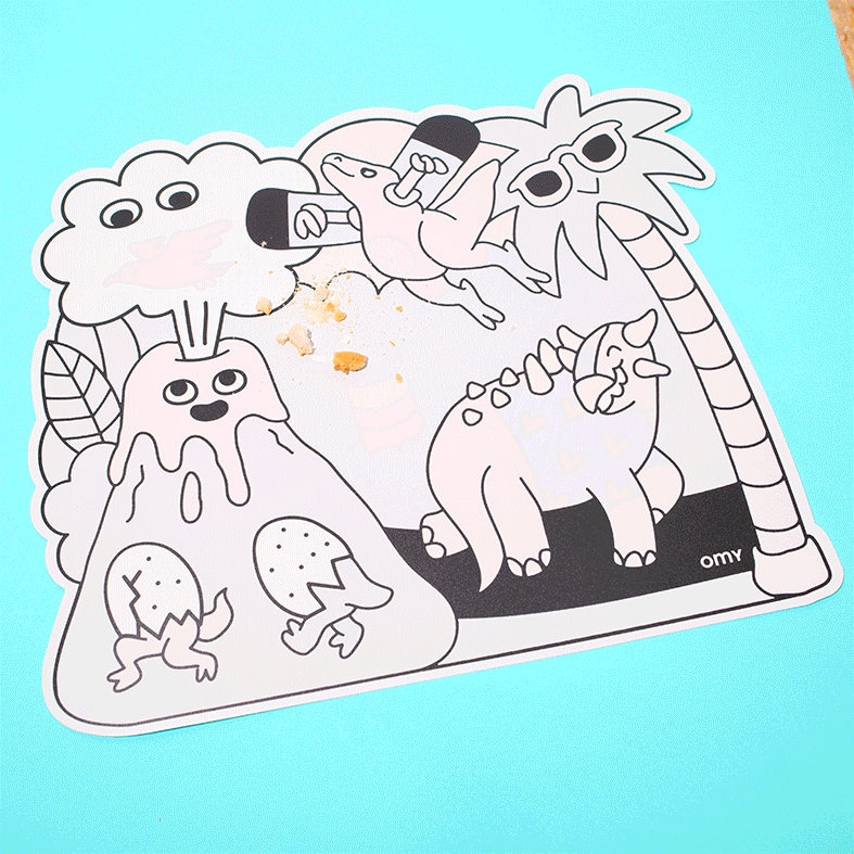 OMY Magic Water Placemats, Dino